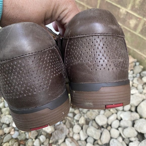 Kizik KZK Slip On Hands Free Shoes New York Coffee Brown Gum Soles Men's 10.5 W - Picture 6 of 8